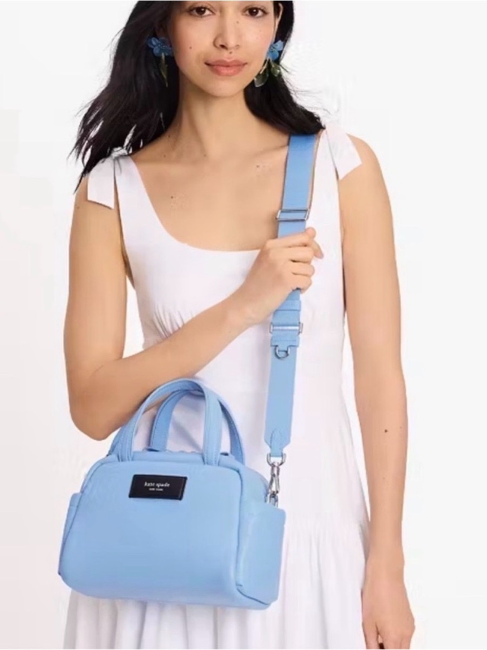 Kate Spade Puffed Crossbody Satchel. Perfect for summer! Soft & supple leather! - Picture 13 of 15